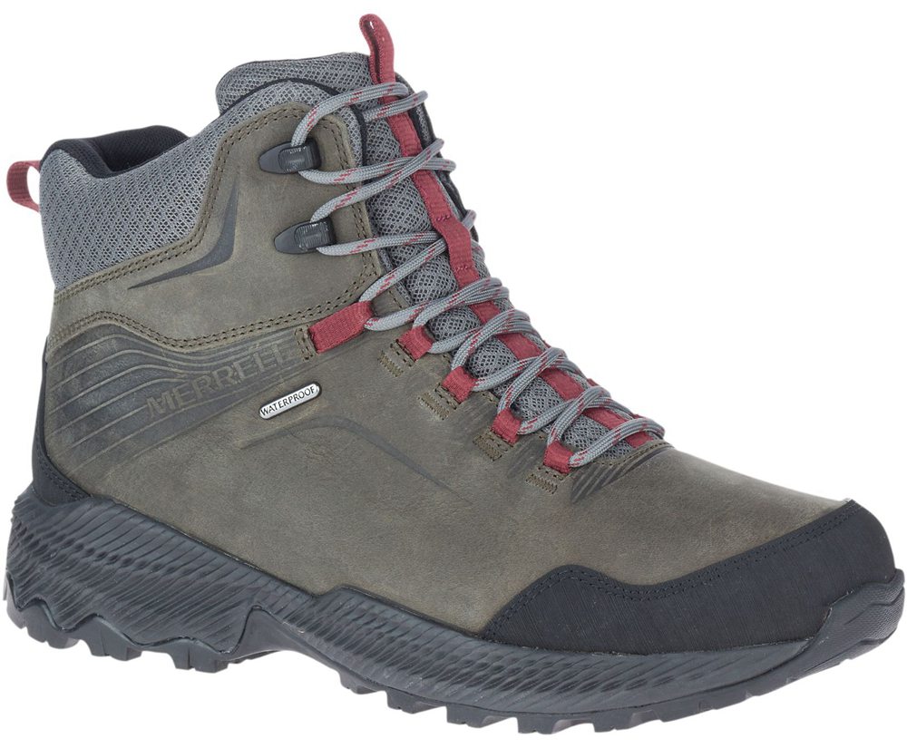 Merrell Vandrestøvler Herre - Forestbound Mid Waterproof - Olivengrøn/Sort - PKA029738